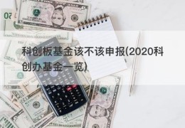 科创板基金该不该申报(2020科创办基金一览)