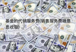 基金的代销服务费(销售服务费啥意思收取)