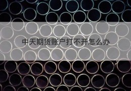 中天期货账户打不开怎么办