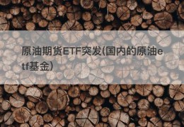 原油期货ETF突发(国内的原油etf基金)