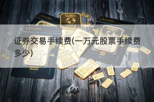 证券交易手续费(一万元股票手续费多少) 证券交易手续费(一万元股票手续费多少)