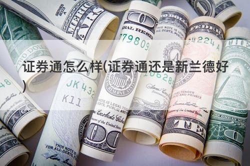 证券通怎么样(证券通还是新兰德好) 证券通怎么样(证券通还是新兰德好)