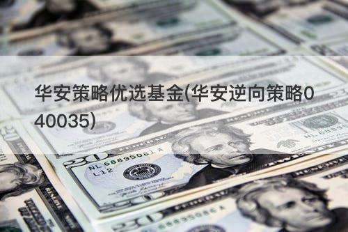 华安策略优选基金(华安逆向策略040035) 华安策略优选基金(华安逆向策略040035)