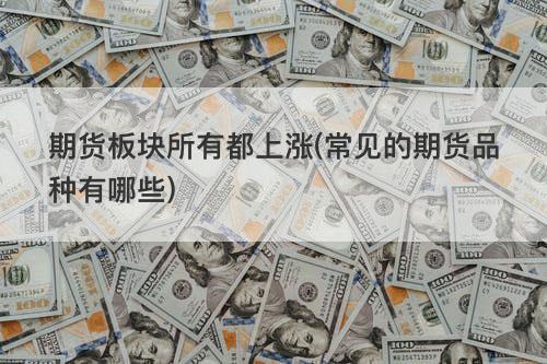 期货板块所有都上涨(常见的期货品种有哪些) 期货板块所有都上涨(常见的期货品种有哪些)